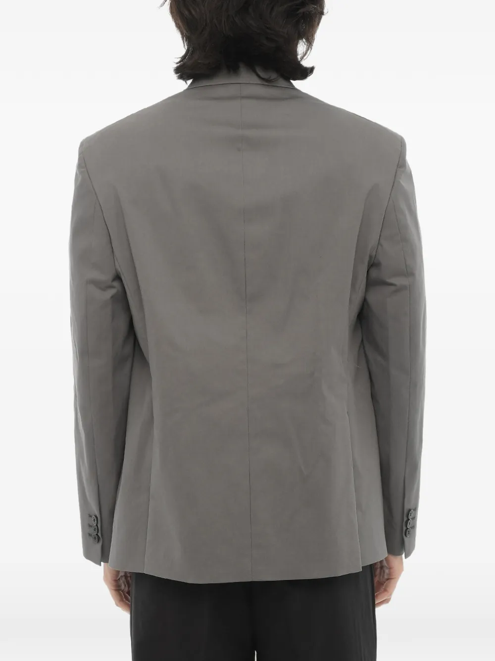 Neil Barrett single-breasted flap-pocket jacket Grijs