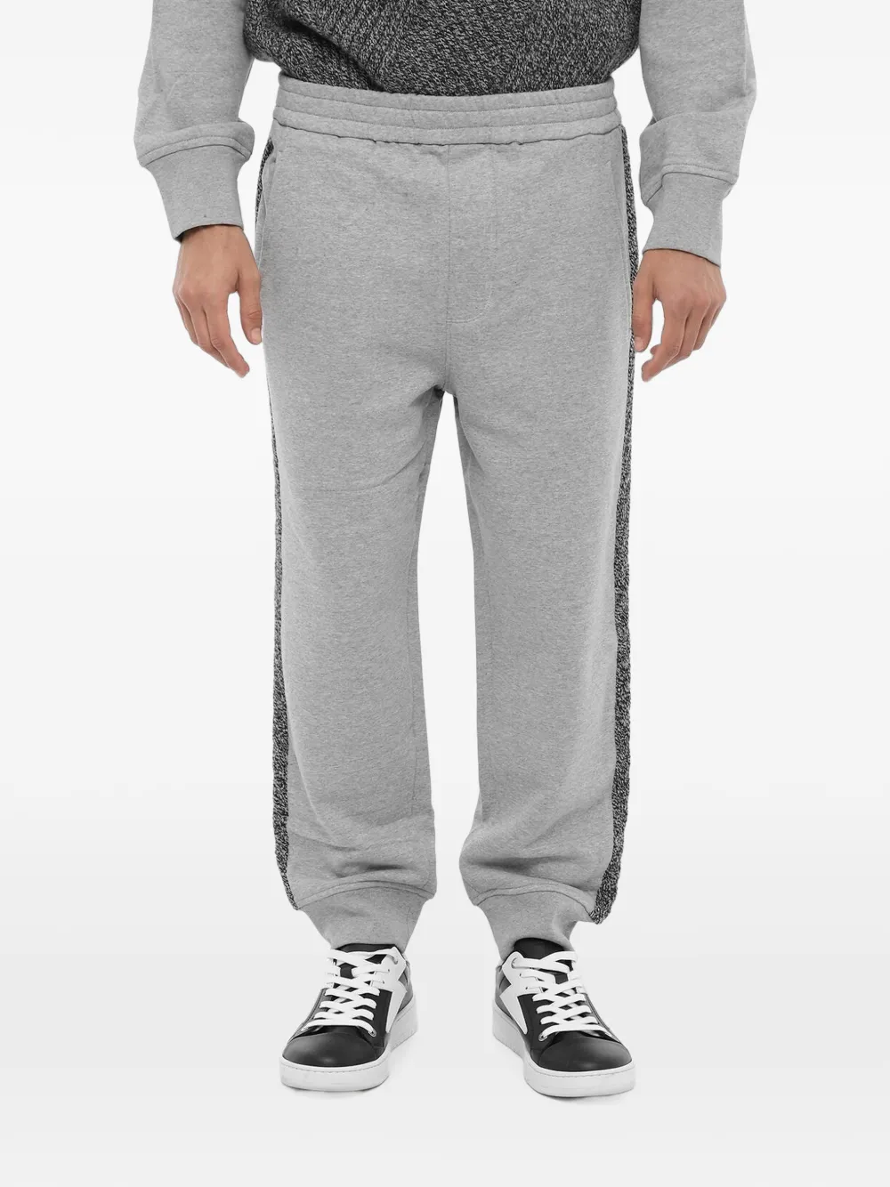 Neil Barrett loose-fit side-stripe track pants - Grau