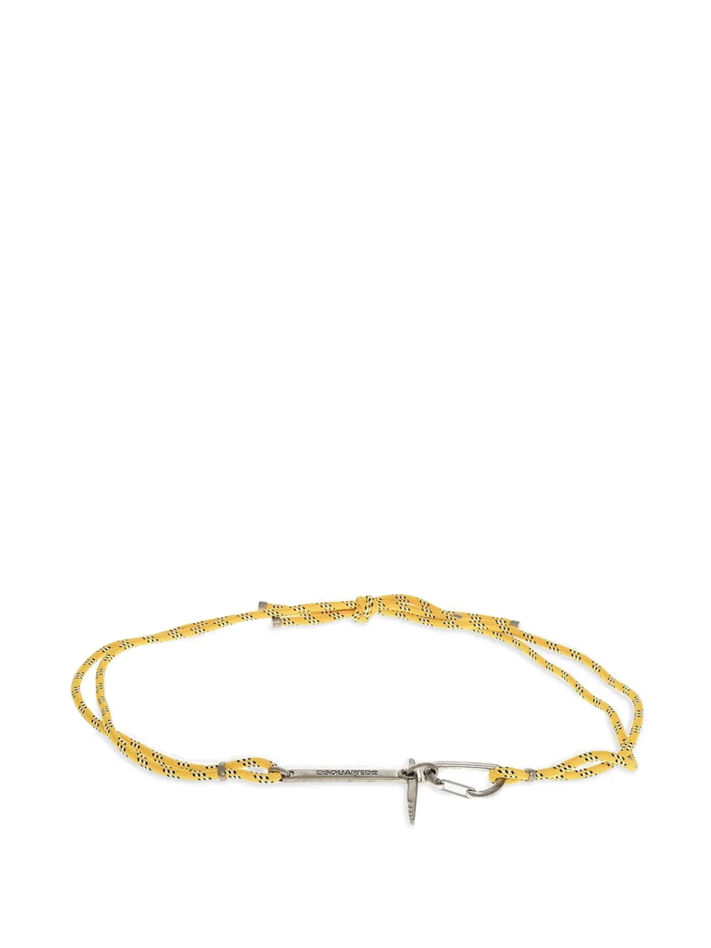 DSQUARED2 Hike carabiner-fastening rope yellow belt