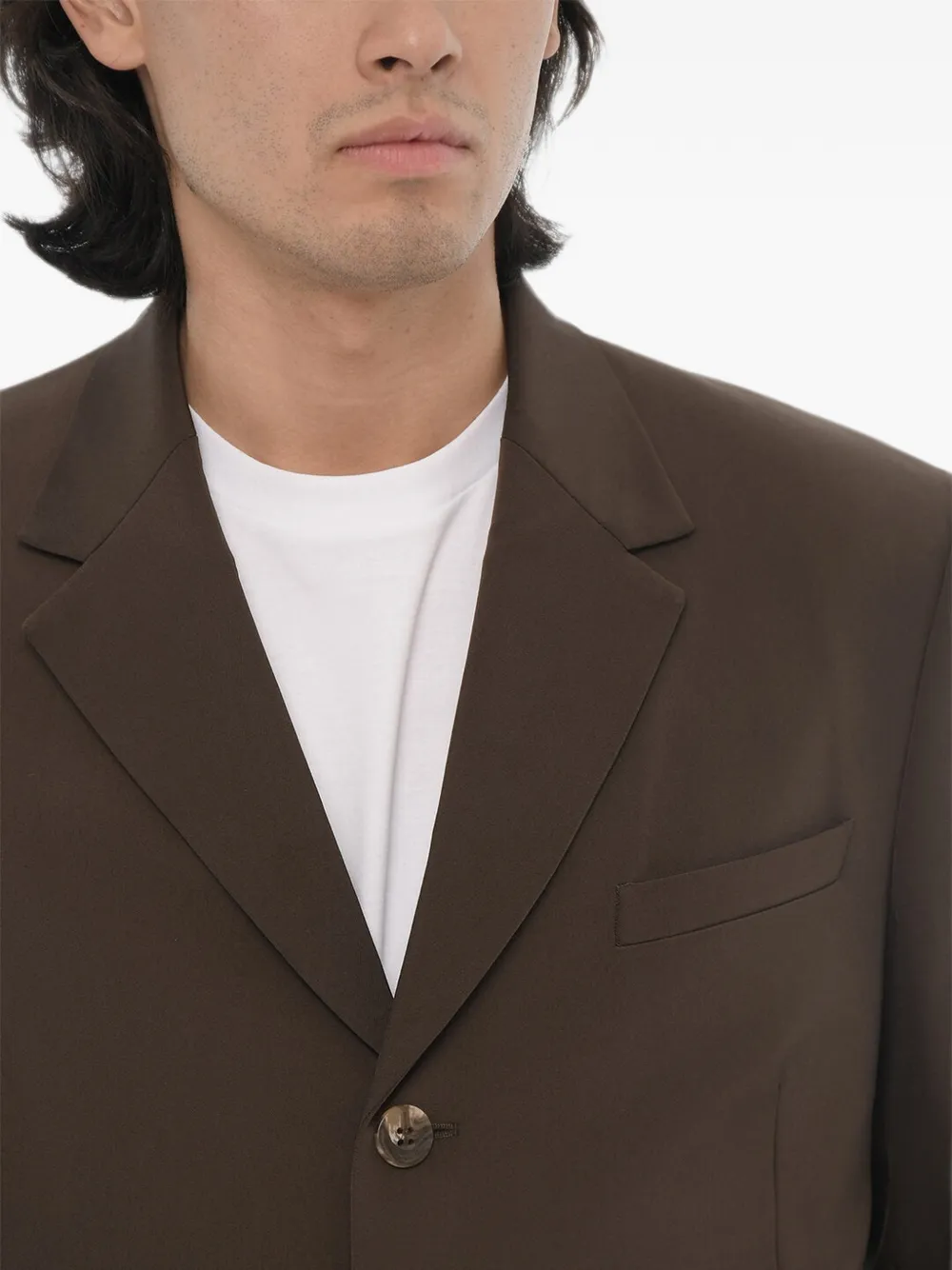 Neil Barrett slim-fit single-breasted suit Bruin