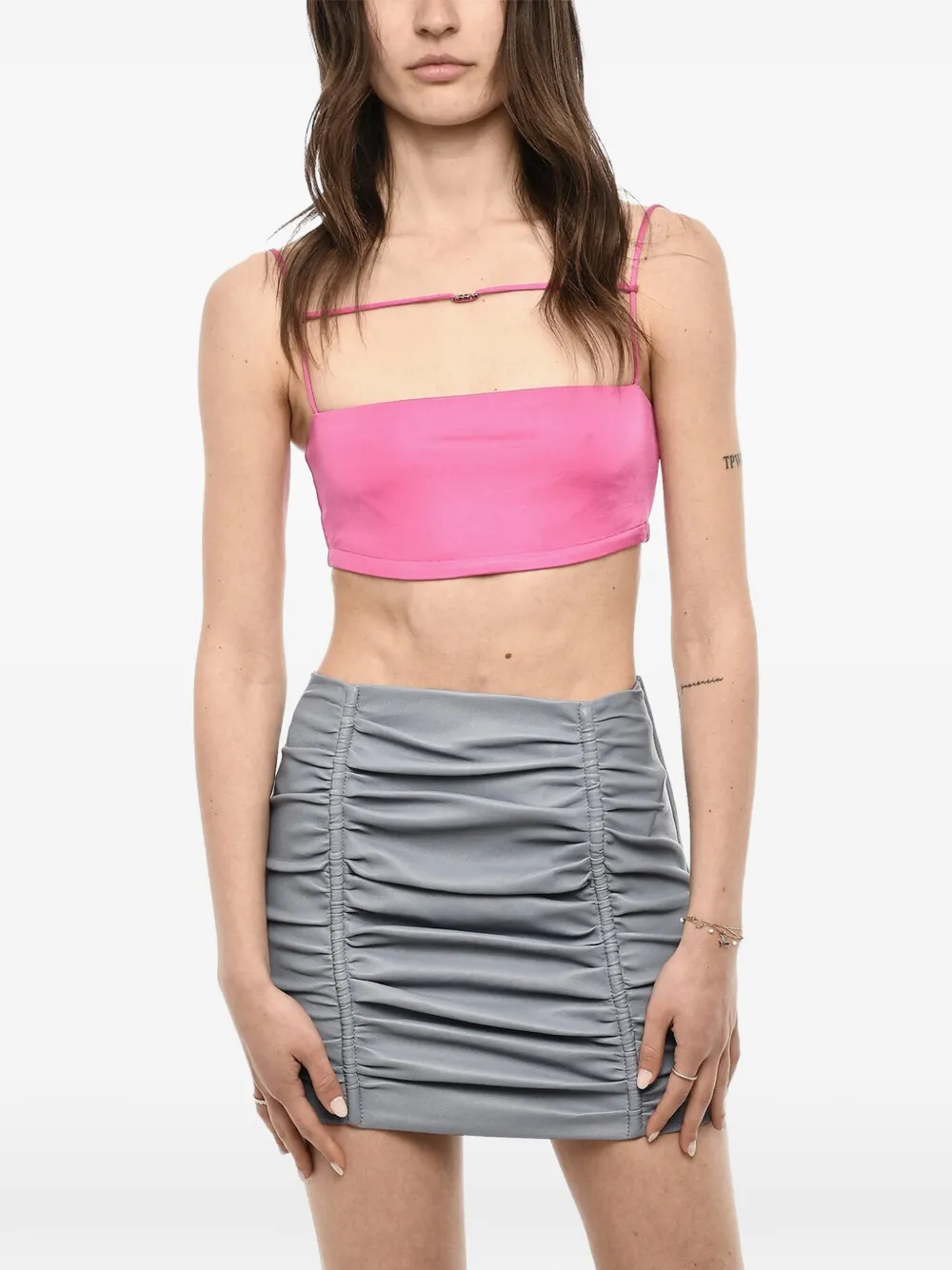 DSQUARED2 logo-detail sleeveless top - Rosa