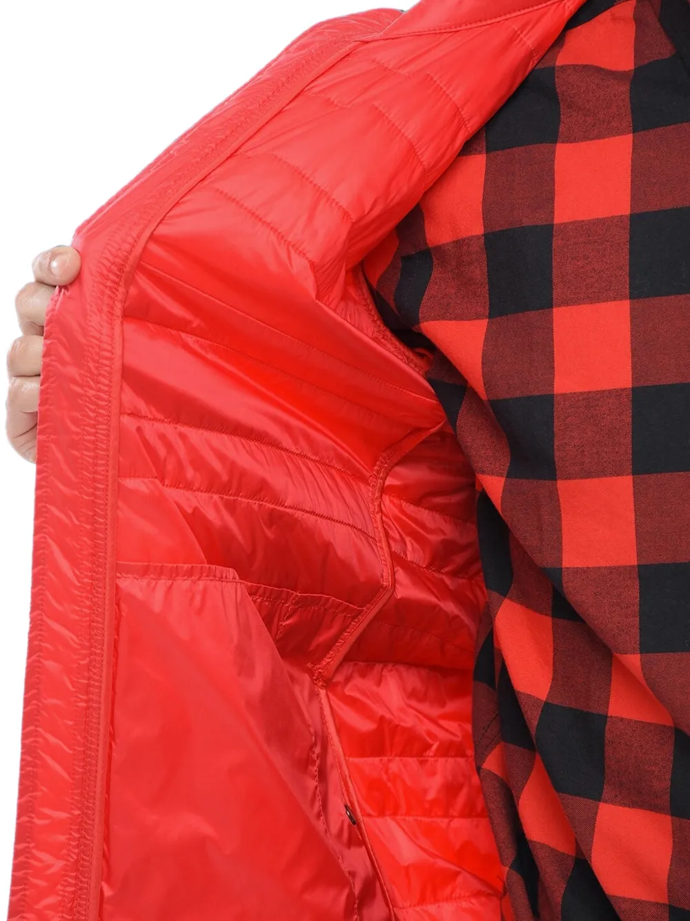 Woolrich Deepsix Quilted Jacket In Red