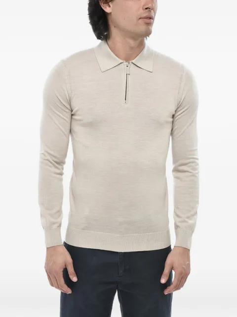 Paolo Pecora half-zip polo-collar sweater
