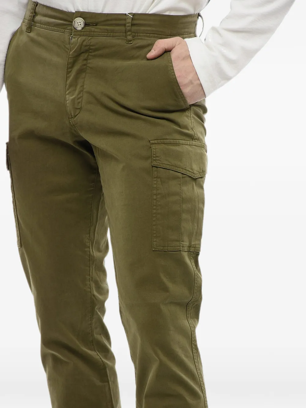 Woolrich multi-pocket trousers Groen