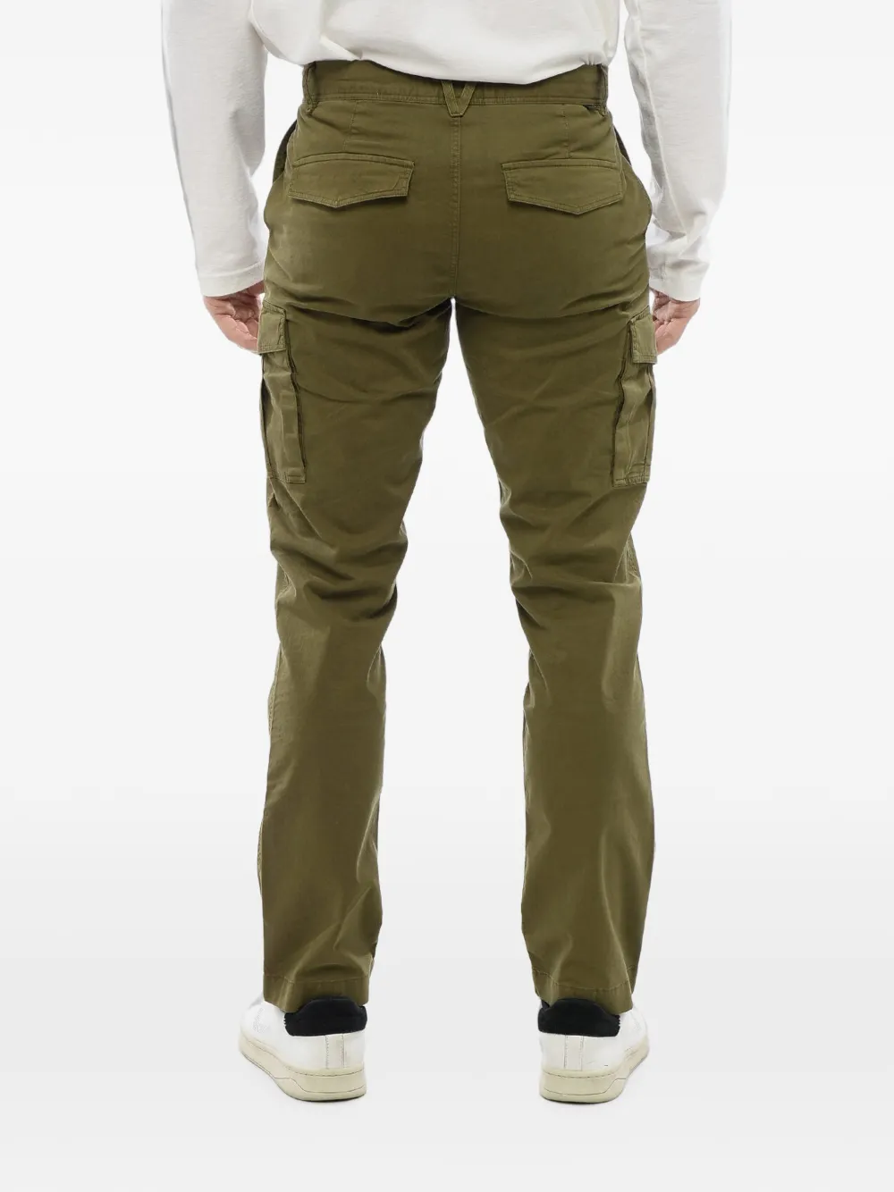 Woolrich multi-pocket trousers Groen