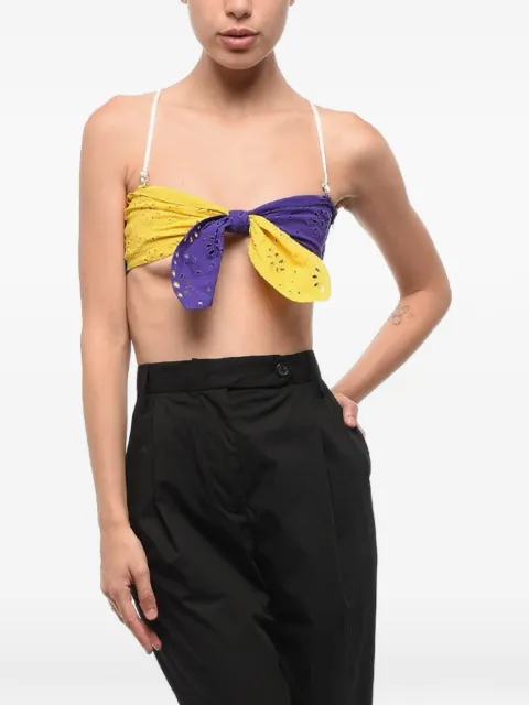 DSQUARED2 Sangallo color-block bra top