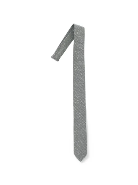Corneliani polka-dot silk tie