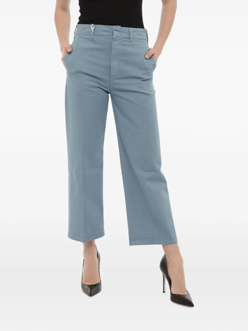 Department 5 cropped blue pants
