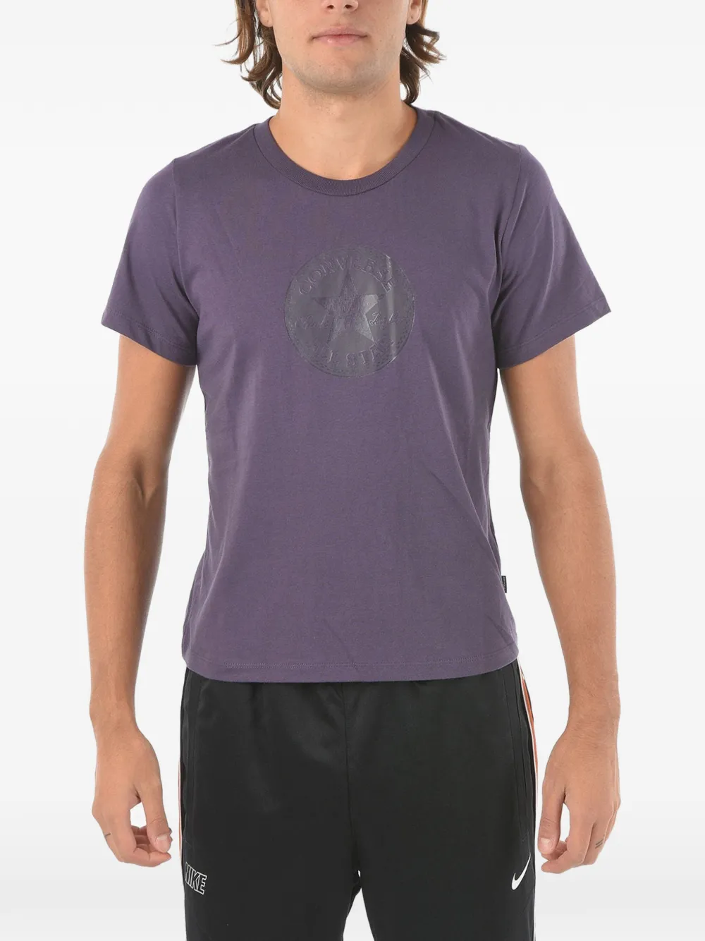 Converse Chuck Taylor Logo-print T-shirt In Purple