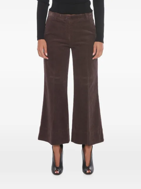 QL2 corduroy flared trousers