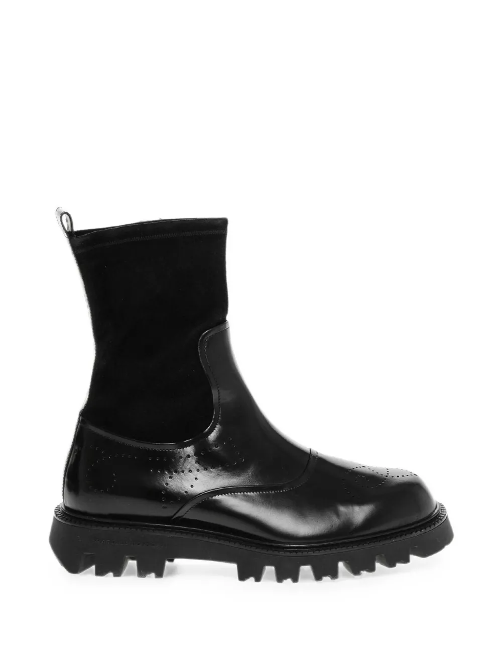 Fratelli Rossetti Sidney semi-brogue ankle boots Zwart