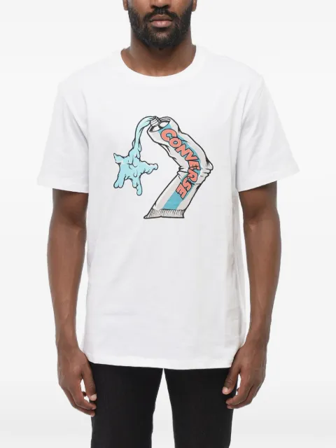Converse logo-print crew-neck T-shirt