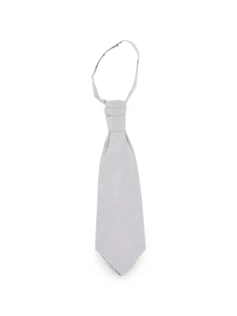 Corneliani chevron-pattern silk ascot tie