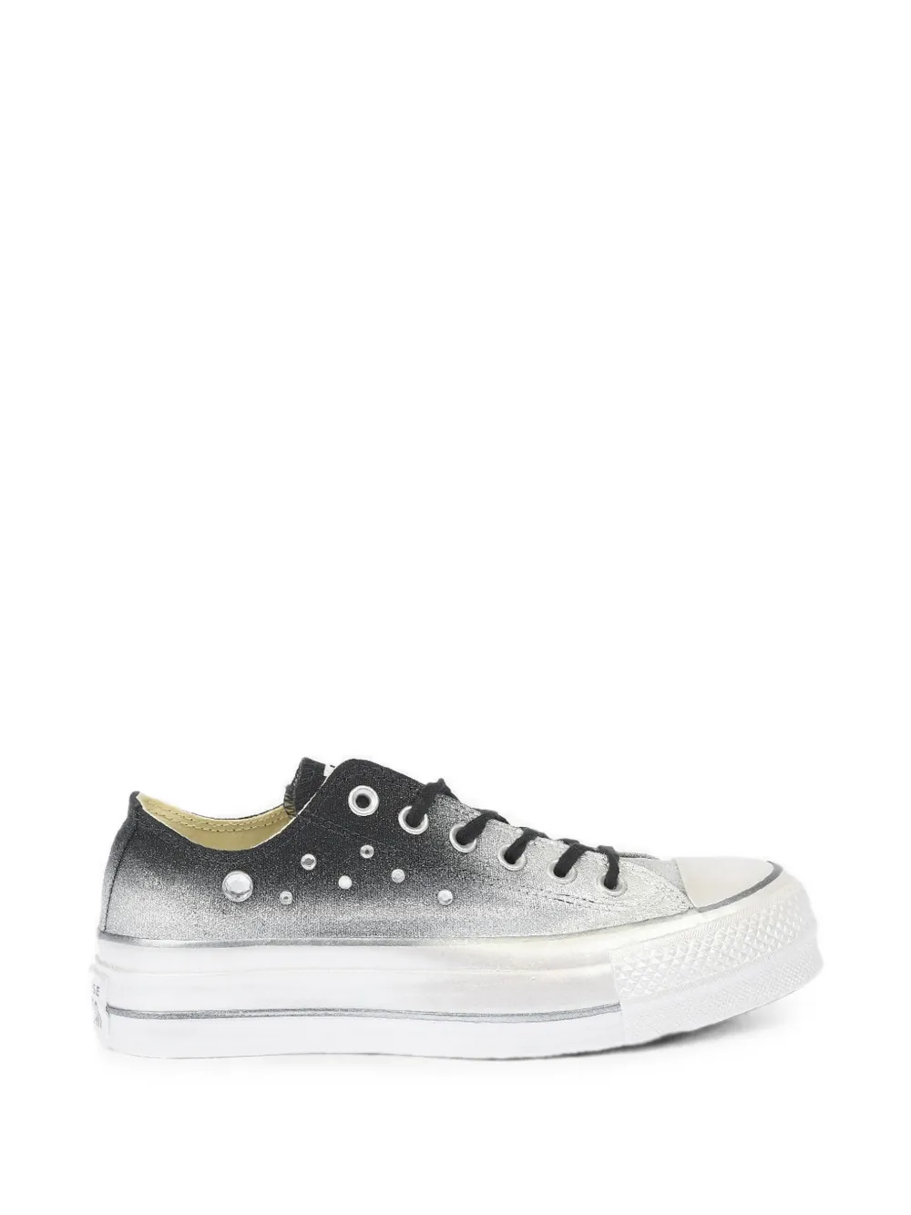 Converse glitter-effect sneakers - Silber