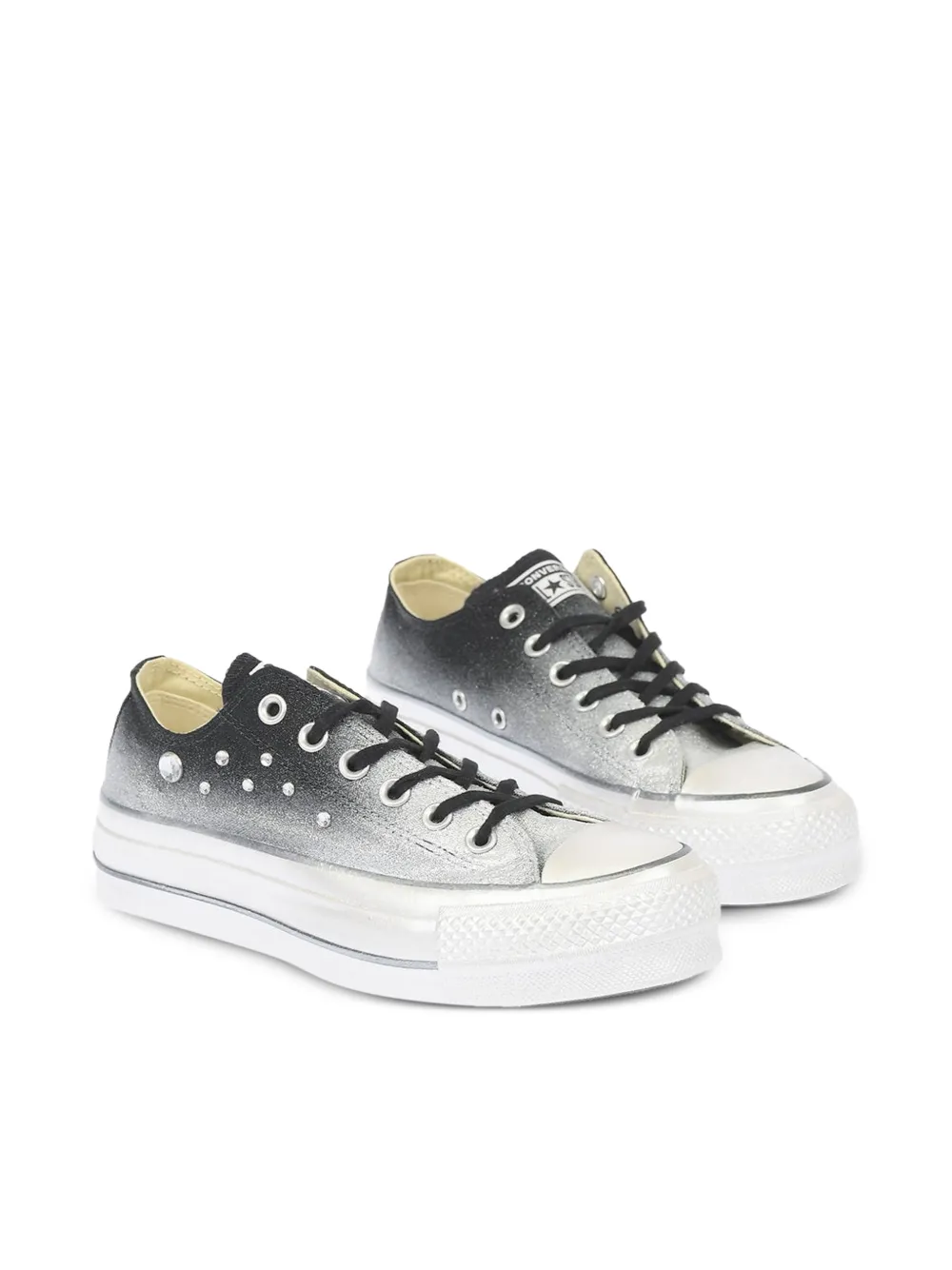 Converse glitter-effect sneakers Zilver