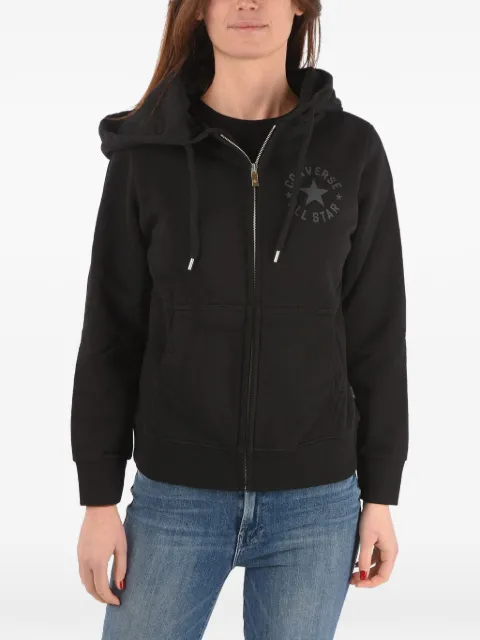 Converse logo-print zip-up hoodie