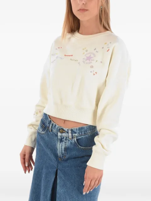 Converse embroidered logo-print sweatshirt