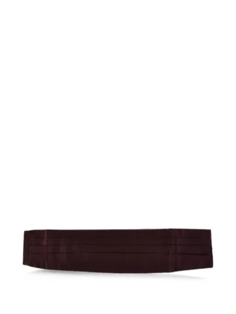 Corneliani pleated satin cummerbund