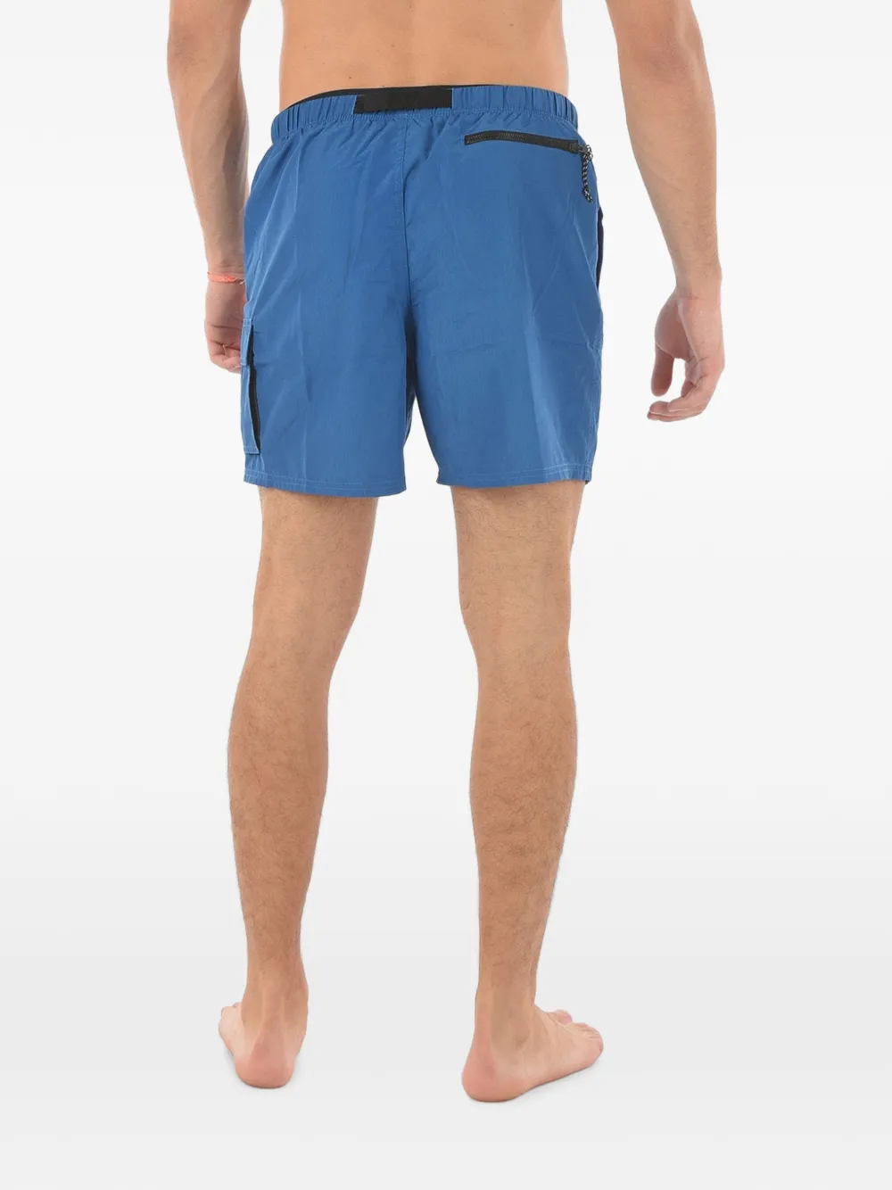Nike logo-print cargo swim sorts Blauw