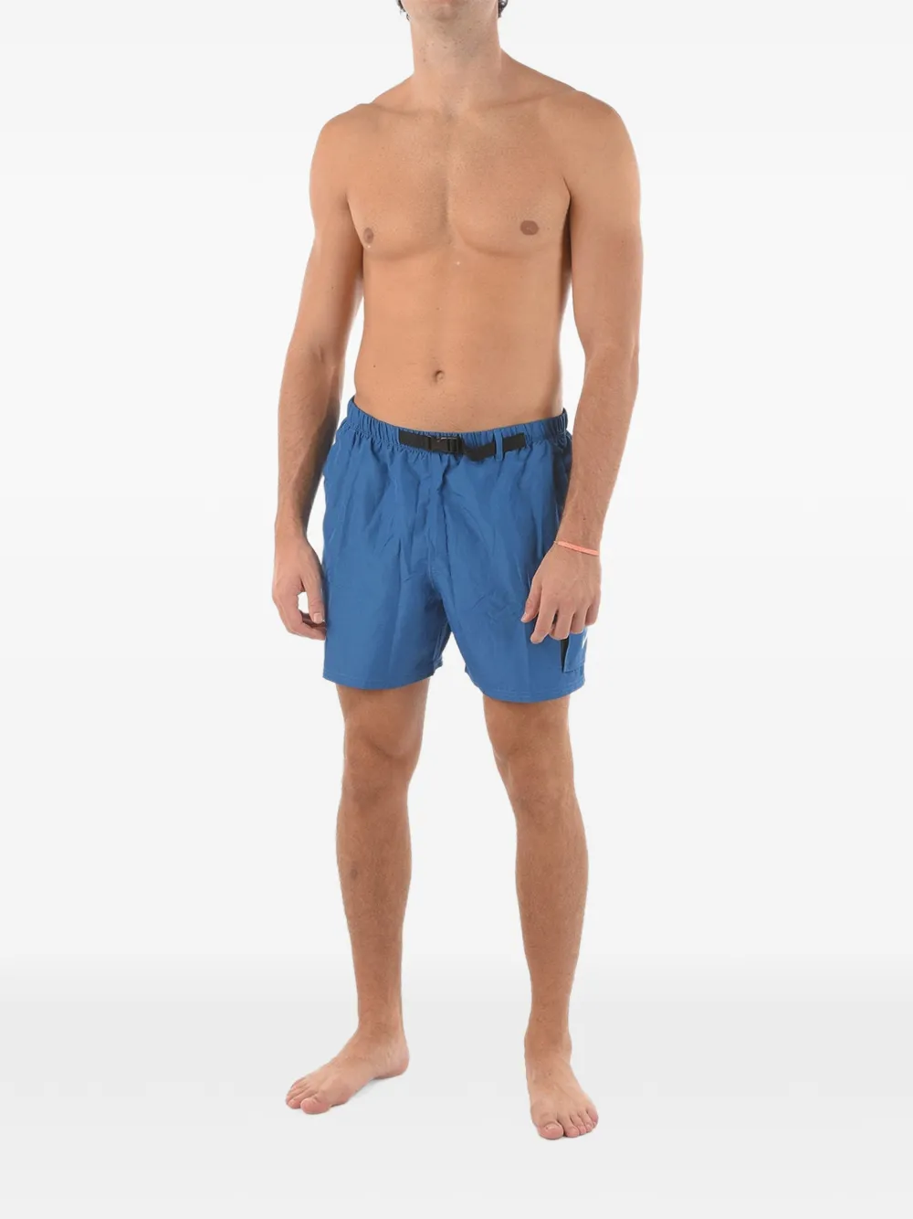 Nike logo-print cargo swim sorts Blauw