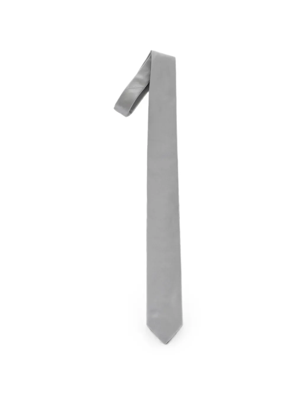 Corneliani Silk Pointed-tip Tie In Grey