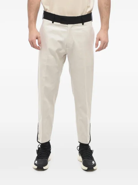 Neil Barrett Tom contrast-waistband cropped trousers