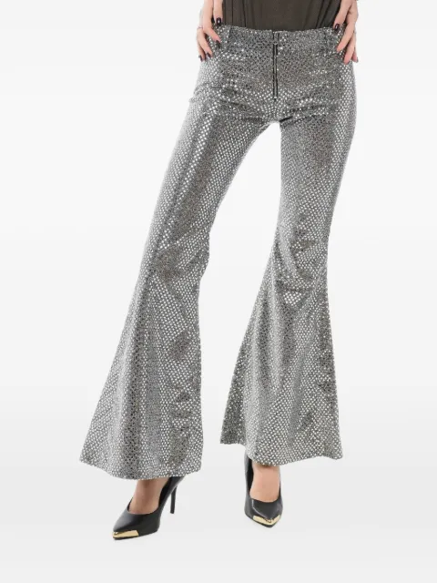 ERL pantalones bootcut bordados con lentejuelas