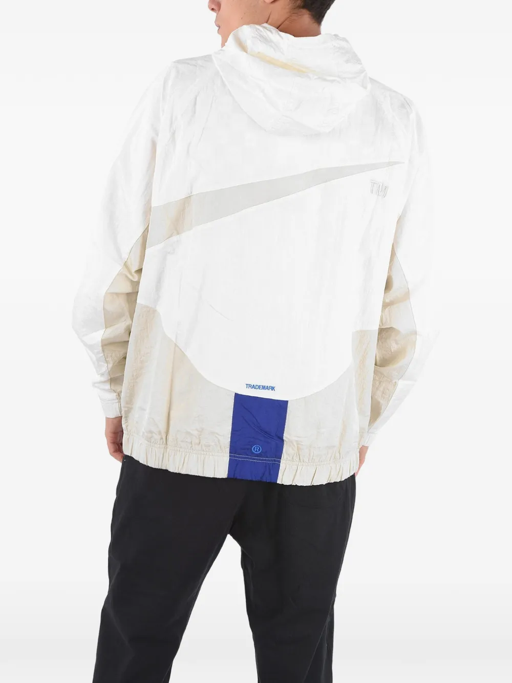 Nike Swoosh hooded jacket Beige