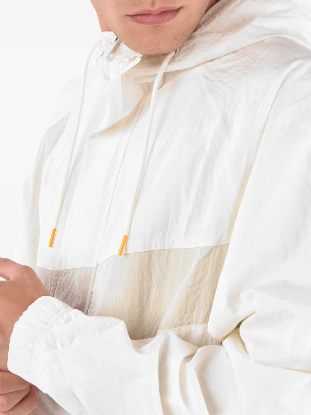 Nike Swoosh hooded jacket Beige