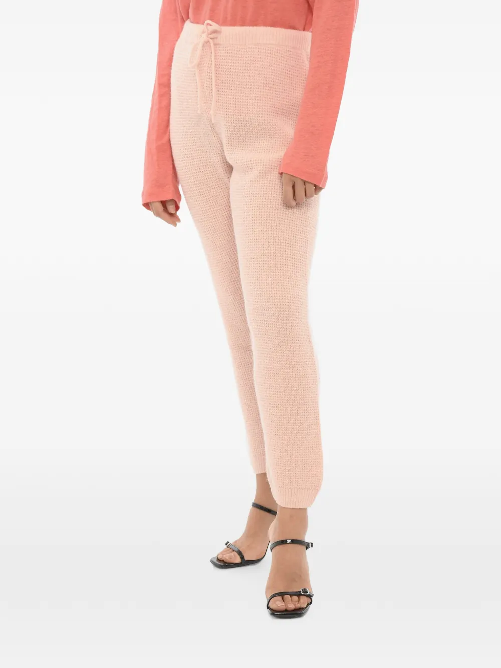 American Vintage elasticated-waistband knitted trousers - Rosa
