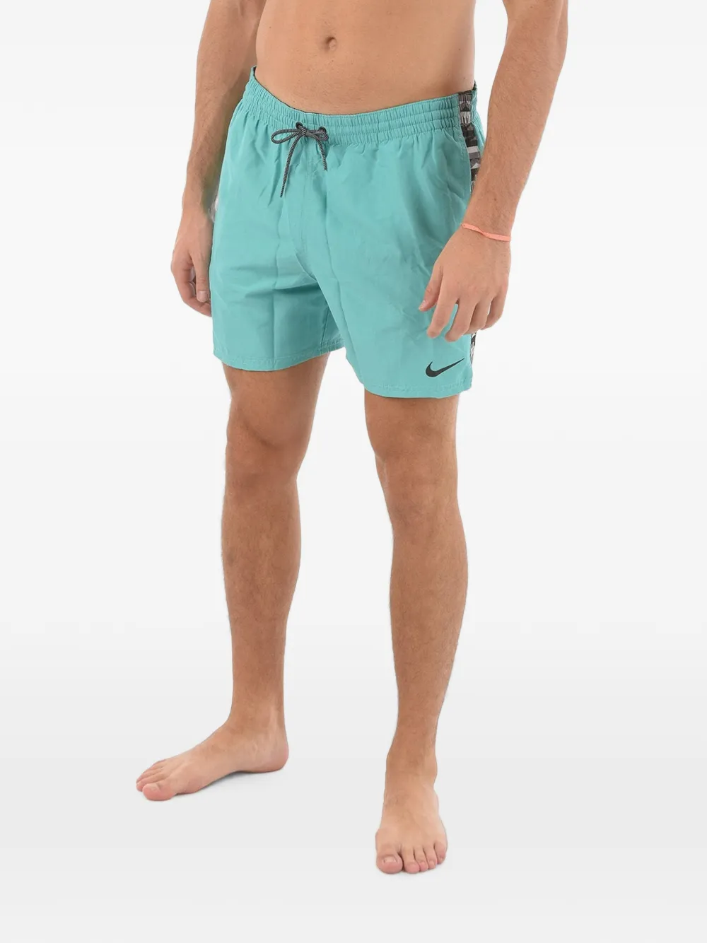 Nike Logo-tape Swim Shorts In Blue