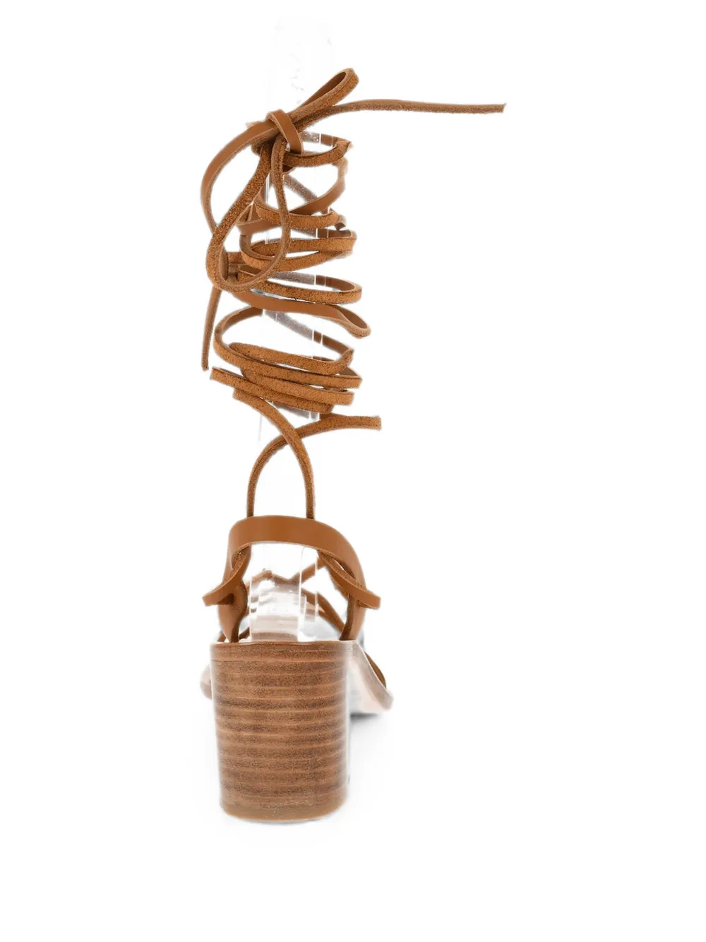 K. Jacques Saint Tropez lace-up sandals Bruin