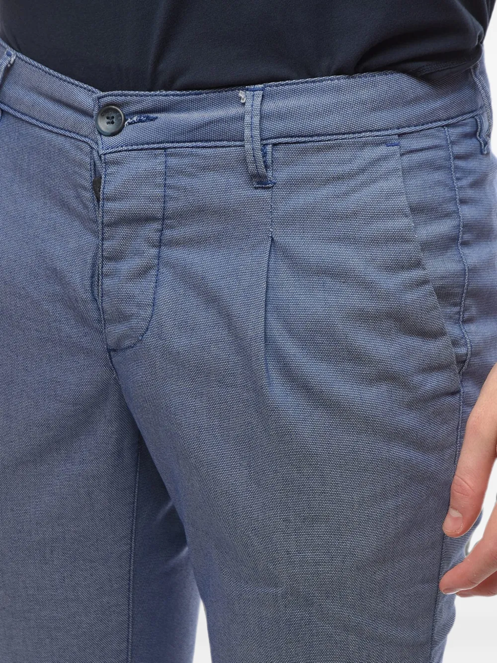 Cruna Belt-loop Trousers In Blue