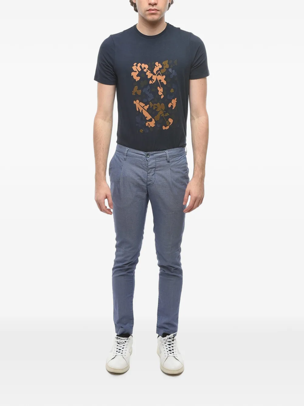 Cruna Belt-loop Trousers In Blue