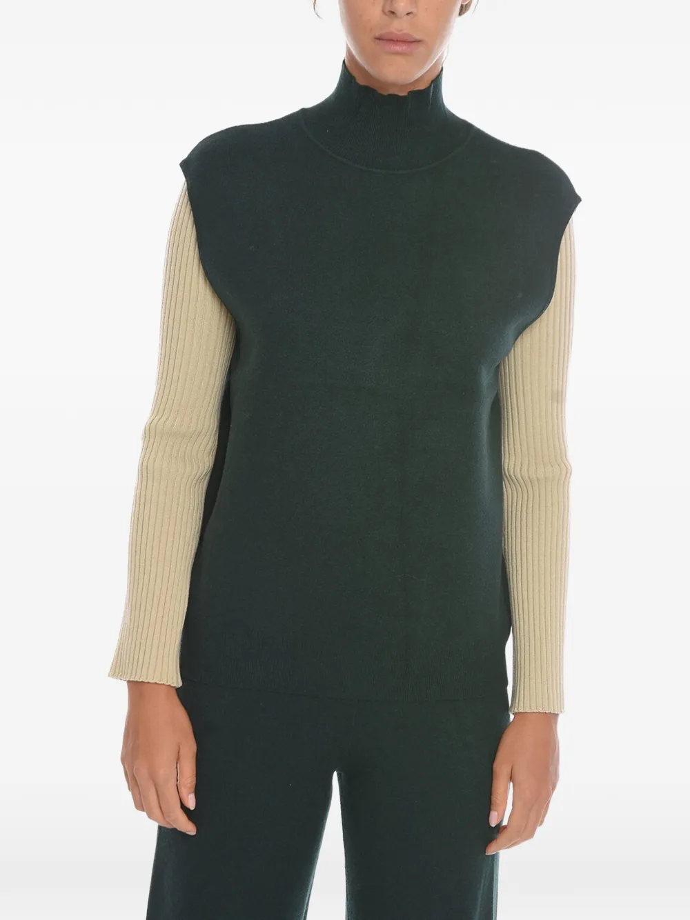 SAMSOE SAMSOE Nika high-neck vest - Grün