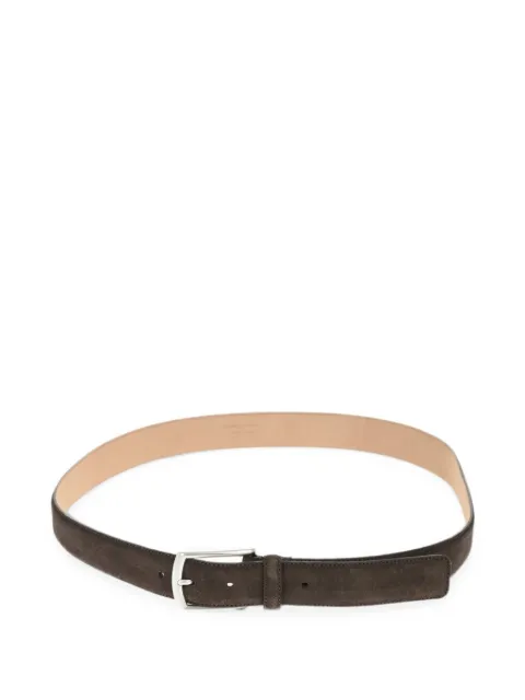 Zegna suede-finish belt