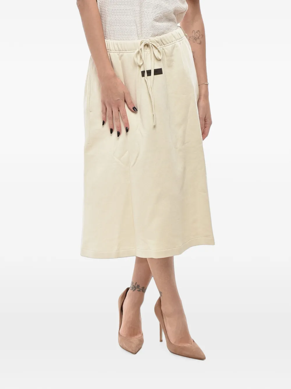 Fear Of God elasticated-waist midi skirt - Nude