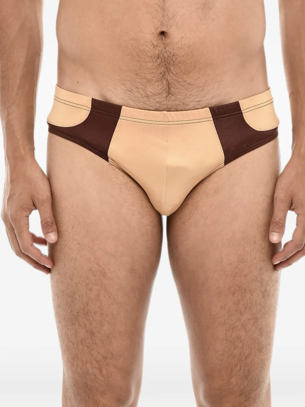 DSQUARED2 two-tone swim briefs - Gold