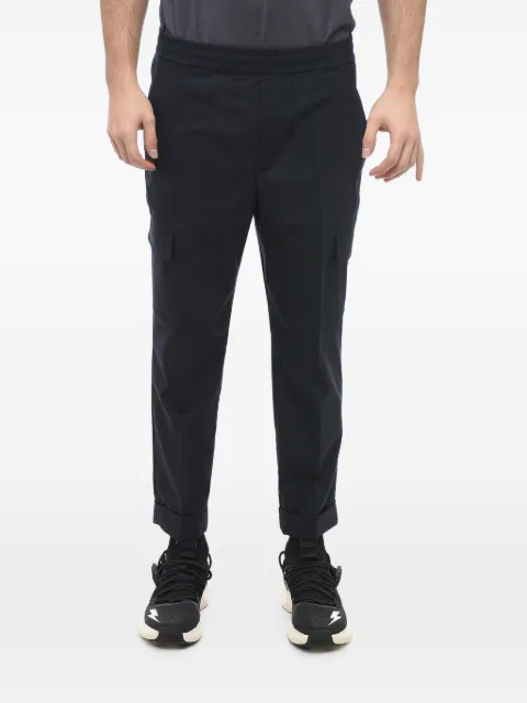 Neil Barrett elasticated-waist turned-up hem trousers
