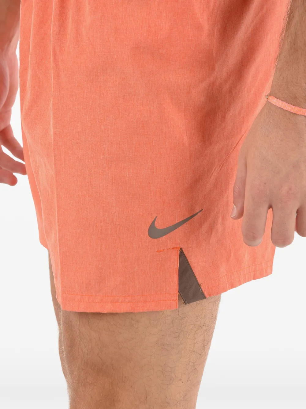 Nike logo-print elasticated swim shorts Oranje