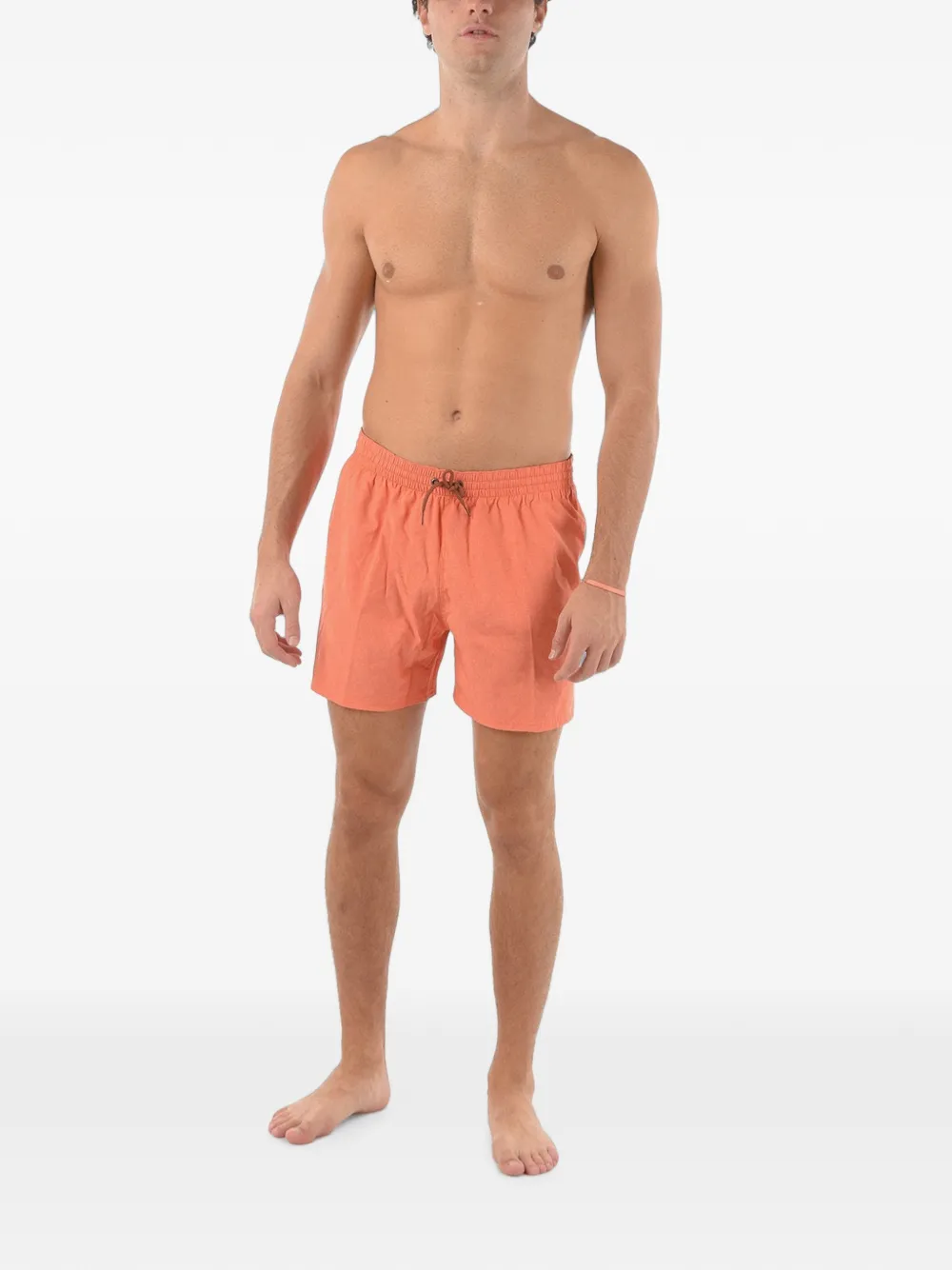 Nike logo-print elasticated swim shorts Oranje