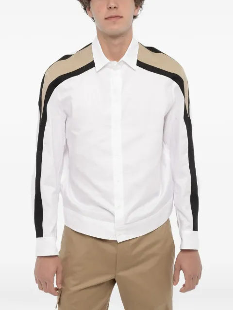 Neil Barrett Modernist contrast-stripe shirt