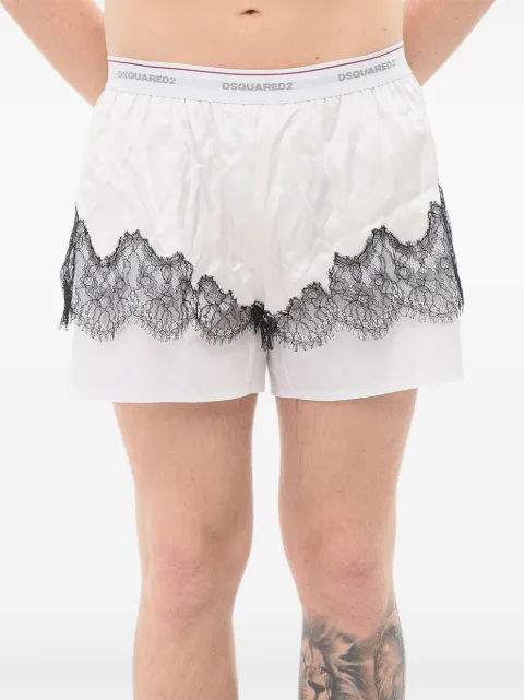 DSQUARED2 lace-trim boxers