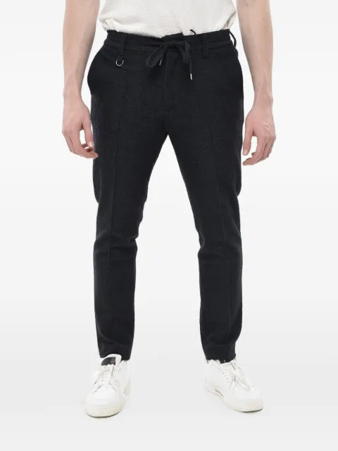 Paolo Pecora tweed drawstring tapered trousers