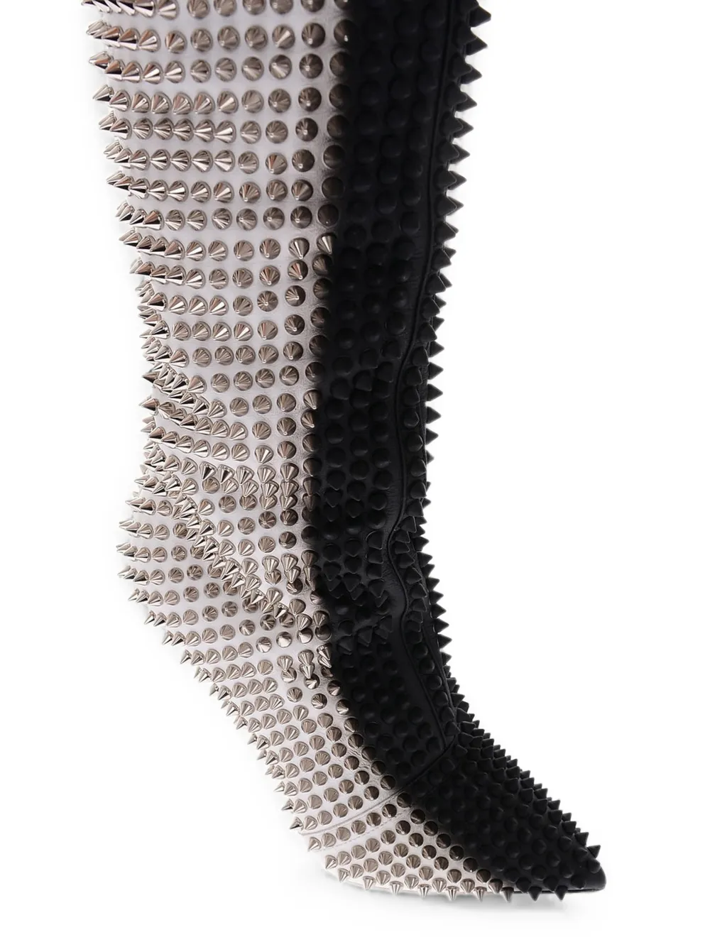 Philipp Plein studded lace-up over-the-knee boots Wit