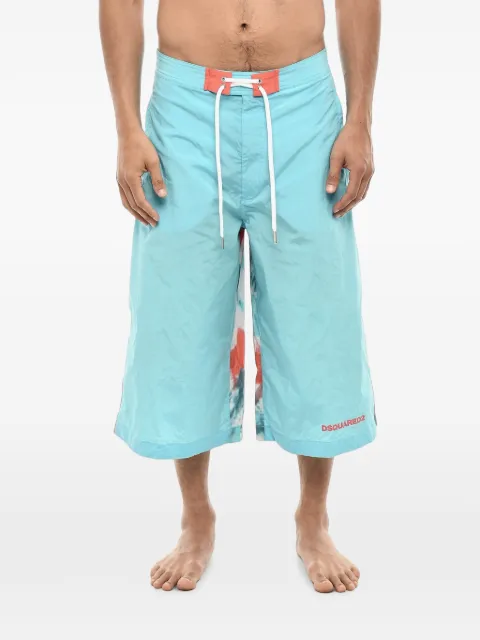 DSQUARED2 tie-dye print swim shorts