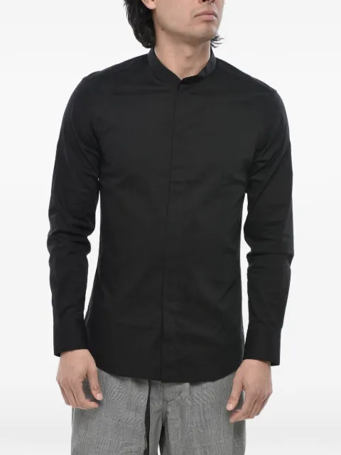 Paolo Pecora mandarin-collar hidden-fastening shirt