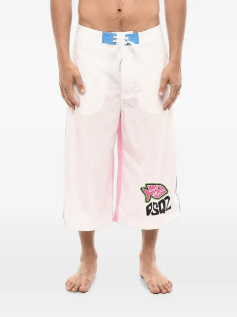 DSQUARED2 Piranha logo-print swim shorts
