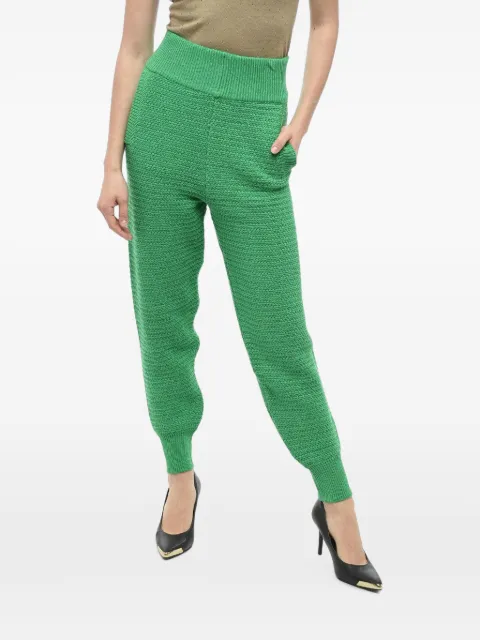 ART ESSAY pantalon de jogging à taille haute en maille de coton