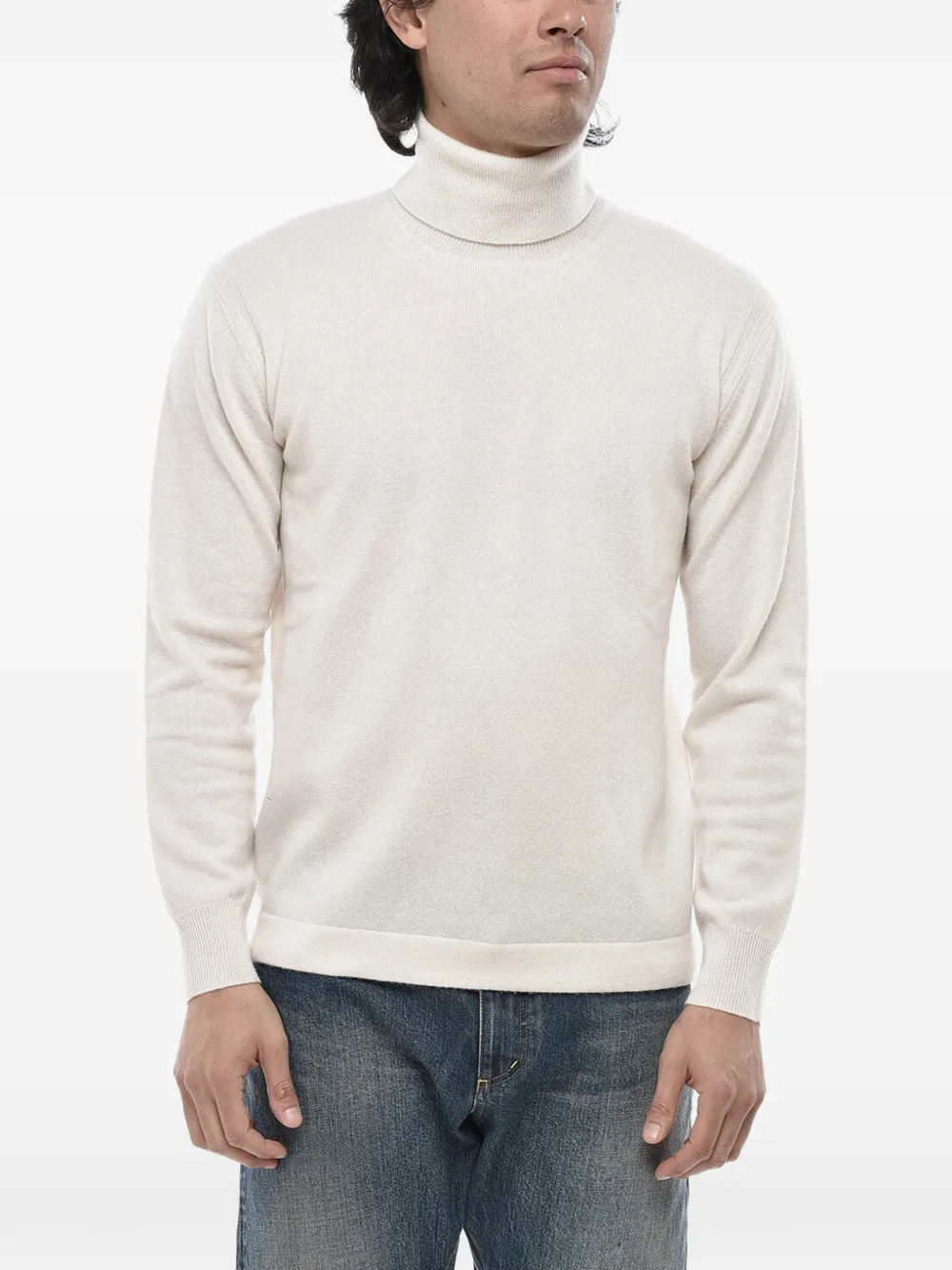 Paolo Pecora Turtleneck Sweater In White